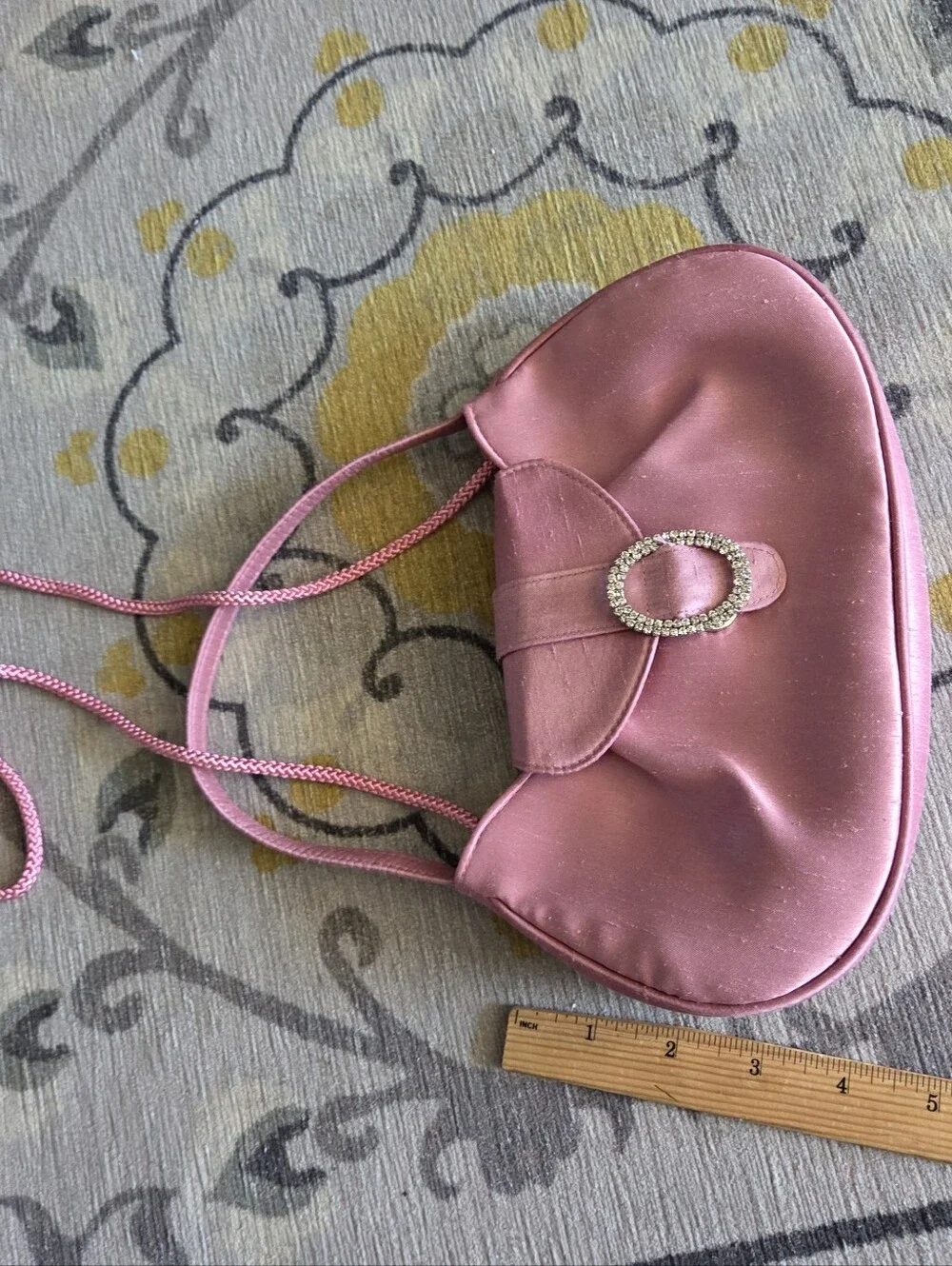 LA REGALE PINK /SILVER PURSE